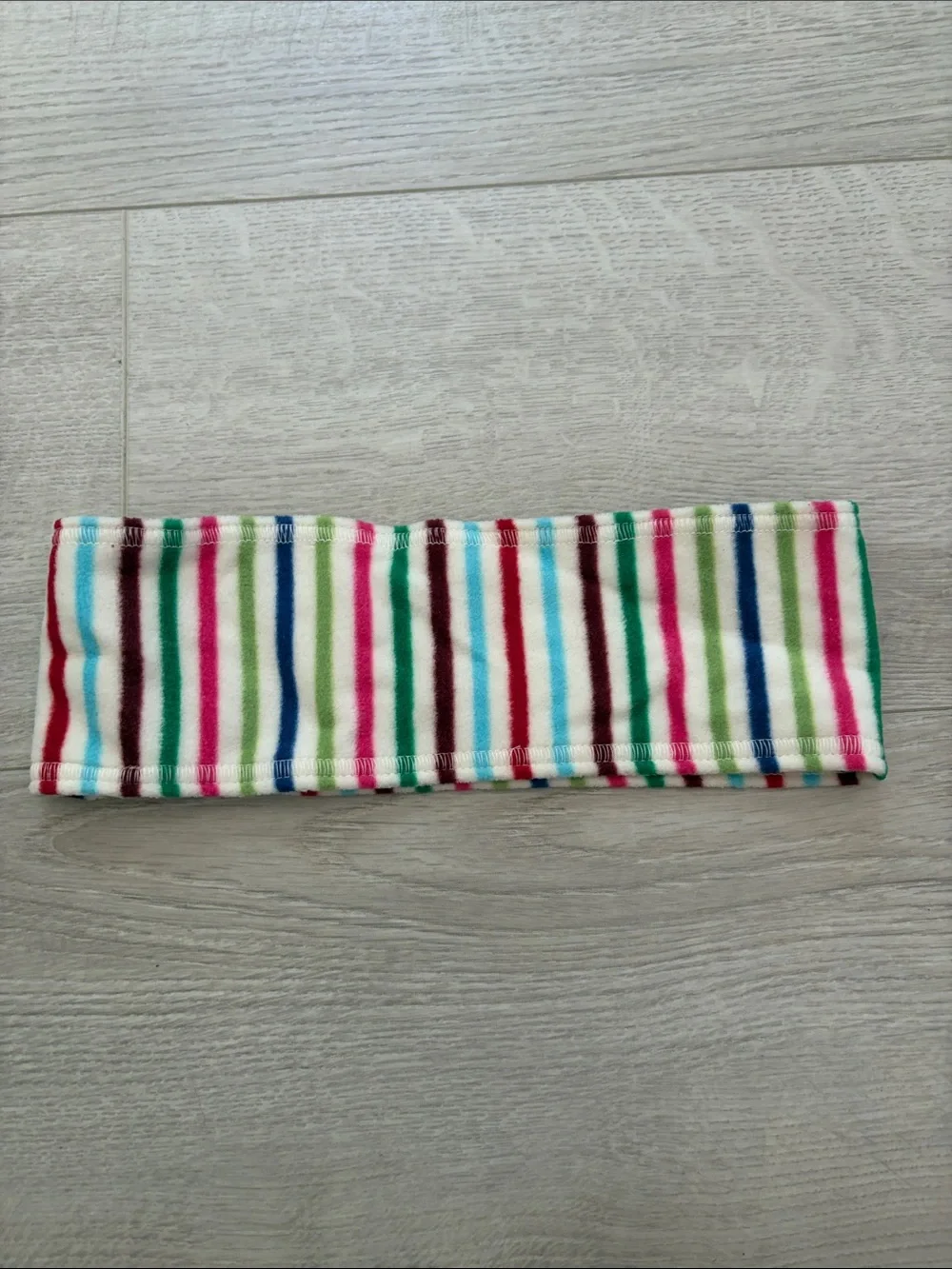 Striped Multicolor Fleece Headband for Women - Soft Winter Ear Warmer